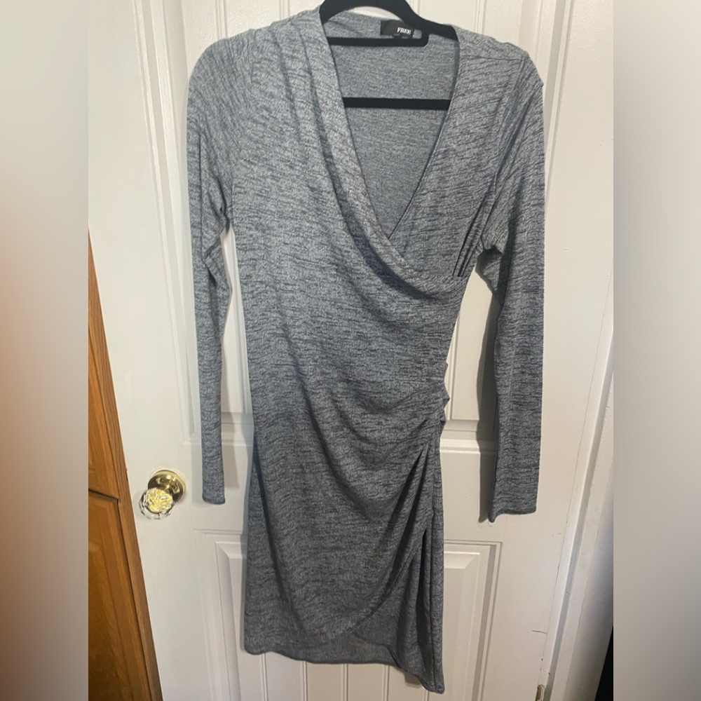Wilfred free size large‎ long sleeve grey dress